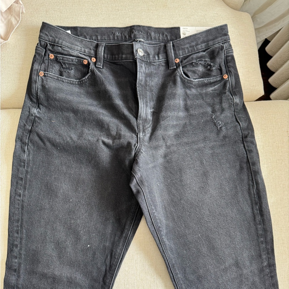 American Eagle Outfitters Women's High Rise Charcoal Jeans